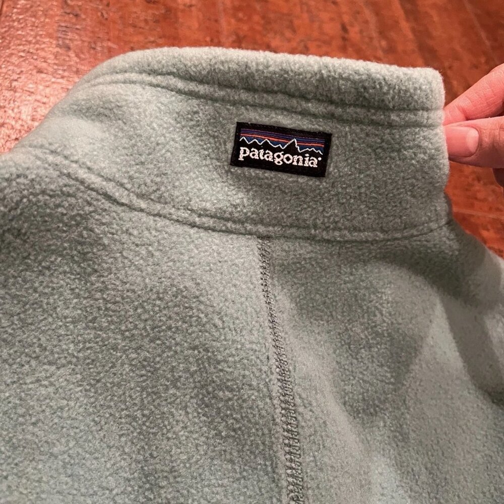 Patagonia Synchilla Women’s Large Turquoise Fleece Vest Blue/Green - Picture 4 of 6